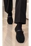 Women's Stone Detailed Stylish Flexible Comfortable Buckle Ballerinas - 4