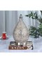 فانوس رمضان بتعليقة أنيق وعصري ــ فضي ــ 13x13x32سم - 2