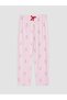Ozmarka New Season Pink Teddy Bear Printed Women's Pajama Set - 8