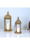 Gold Ramadan Lantern - Modern Design - 15X40Cm - 3