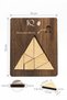 Wooden Intelligence Game, Triangle Iq Puzzle, Educational Games, Mind and Strategy Toy 19X15 cm - 5