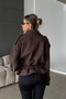 Sophia Oversize Button Detailed Women's Trench Coat Imported Anti-Pilling Cashmere Coat - 7
