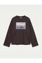Oversize 100% Cotton 3 Thread Sweatshirt - Istanbul Vintage Stamp