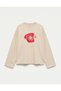 Oversize 100% Cotton 3 Thread Sweatshirt - Retro Call