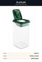 Freshmax Food Storage Container Set of 3 2800 ml Colorful Legumes Container with Open-Close Lid Transparent - 5