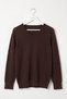 Brown V-Neck Cuffed Sleeves Slim Shimmer Casual Knitwear Sweater 65 65 - 2
