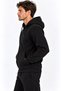 Men's 3 Thread Zipper Hooded Zip-Up Sweat Jacket Winter Soft Inside with Bone-Like Texture - 2