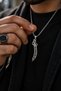 Hz Ali Zülfikar Sword Model Steel Men's Necklace - 2