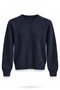 Navy Blue Crew Neck Cashmere Sweater