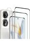 [2+2 Pack] واقي شاشة من الزجاج المقوى متوافق مع هاتف Honor 90 والكاميرا، بدون فقاعات، صلابة 9H