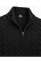 Turbulence Men's Stand Collar Half Zipper Knit Sweater 7835 - 2