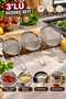 3-Piece Strainer Set 12 cm 14 cm 16 cm – Kitchen Strainer, Tea Flour Pasta Fruit Vegetable Strainer - 2
