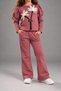 Girl's Floral Detailed Puffy Sleeve Tracksuit Set