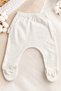 Baby Girl Waffle Fabric 5-Piece Newborn Hospital Discharge Set with Lace and Bow Detail – White - 4