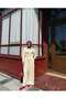 Women's Stone Detailed Collar Buttoned Oversize Double Suit Tunic with Chest Pockets and Trousers - 2