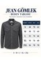 Report Long Sleeve Slim Fit Men's Jean Shirt - 7783 - 4