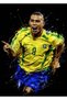 Ronaldo Nazario Football Legend Metal Poster - Magnetic Wall Art Print