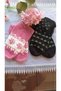 Booties Black Pink 2 Pairs 5 Pairs Hand-Knitted
