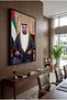 Premium Canvas Print: H.H. Sheikh Mohamed bin Zayed Al Nahyan Royal Portrait with UAE Flag – 60x90 Gallery Wrapped - 3