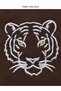 Brown 3-Thread Boys' Tracksuit Set with Tiger Embroidery, Ribbed Sweatshirt and Jogger Bottoms - 4