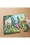 24 Piece Wooden Children's Puzzle with Cute Monsters Design Having Fun in the Park