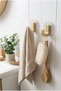Adhesive Bathroom and Kitchen Hanger Set of 4 - Drill-Free Waterproof Gold Hanger - 4