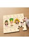 24 Piece Wooden Children's Puzzle with Egyptian Goddesses Design