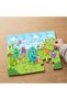 24 Piece Wooden Children's Puzzle with Happy Monsters Design for a Picnic