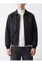 Black Relax Fit Men's Puffer Jacket - 3