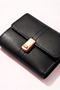 Milda Model Women's Wallet, Gold Color Lockable Multi-Compartment Card Holder Wallet - 4