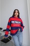 Navy Blue New York City Printed Sweatshirt