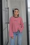 Red Rule Breaker Embroidered Sweatshirt