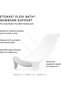 Flexi Bath Bundle, White - Foldable Baby Bathtub + Newborn Support - Durable & Easy to Store - Convenient to Use at Home or Traveling - Best for Newborns & Babies Up to 48 Months - 5