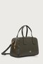 Women's Green Shoulder Bag with Brand Logo, Suitable for Daily Use
