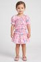 Toddlers Girl 2 Pcs Floral Print Top And Skort Set, Multicolor