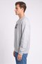 Jeans Men Crew Neck Brand Logo Long Sleeve Sweatshirt, Grey - 4