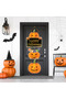Home Decor Happy Halloween Pumpkins Painted Hanging Door Sign Rustic Welcome Sign Funny Paper Fall Door Decor - 7