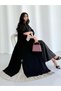 Pleated Stitching Fashion Muslim Abaya Robe (Headscarves not included) - 2