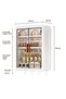 Light Luxury Cream Style Bathroom Wall Cabinet, Double Door Storage Organizer with Adjustable Shelves & Hooks, Dustproof and Moisture-Proof Medicine Cabinet for Bathroom, Bedroom, Vanity (32×13×41 cm) - 2