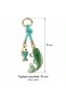 Aventurine Natural Stone Koi Fish Keychain – Handmade Luck and Abundance Bag Wallet Car Ornament - 3