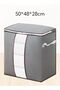4 Pcs Large Capacity Storage Bag Organizer with Reinforced Handles and Clear Windows - 4