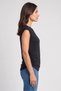 Women Crew Neck Sleeveless Plain Tank Top, Black - 3
