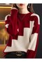 Women's Long Sleeve Crew Neck Knitwear Blouse