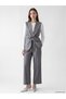 Lcw Modest Gray Polyviscon Plain Women's Classic Vest with Nevavm Difference - 3