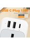 شاحن سريع USB-C بقوة 30 واط مع مقبس تمديد، محول متعدد المنافذ مع 4 منافذ USB - 3