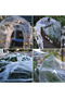 Stretchy Spider Web Decorations with 100 Extra Fake Spiders,1000 sqft Spooky Stretchy Cobwebs for Home Yard Indoor Outdoor Party Yard Haunted House (White) - 8