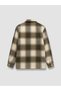 Rmz Gi̇yi̇m Farkiyla Relax Fit Checkered Embroidered Men's Shirt Jacket - 3