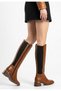 Risan Tan Skin Heeled Boots - 2