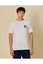 Men White Embroidered T-Shirt