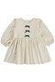 Polka Dot Dress for 2-5 Years - Ecru